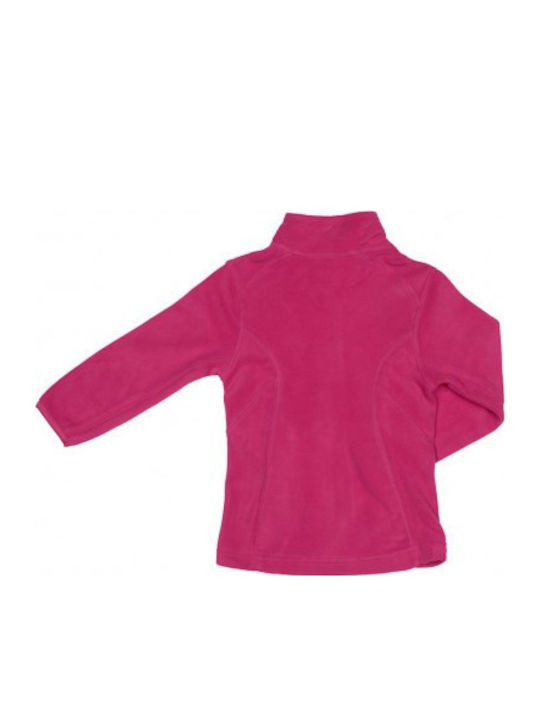 Fleece Damen Jacke Fushia