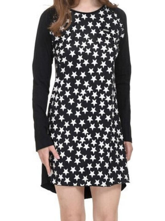 Zen Intimates Winter Women's Nightdress Black