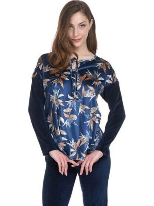 Zen Intimates Winter Women's Pyjama Set Blue