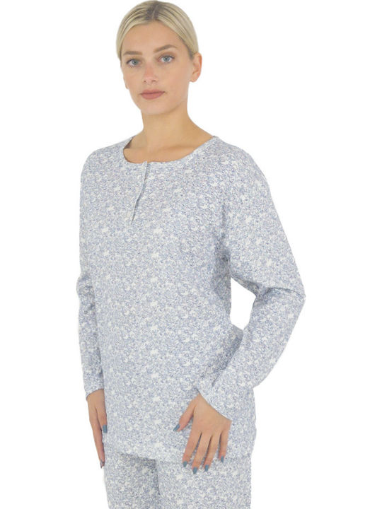 Goodnight Set Pijamale pentru Femei Blue Goodnight Set Pijamale pentru Femei Blue