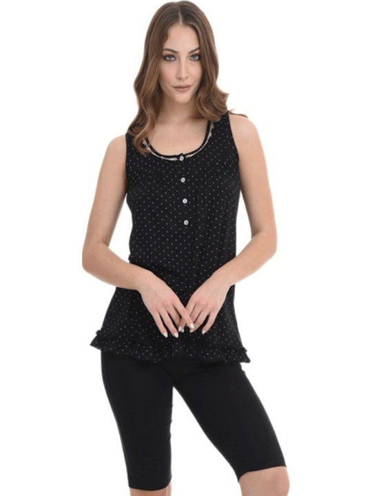 Zen Intimates Summer Women's Pyjama Set Black