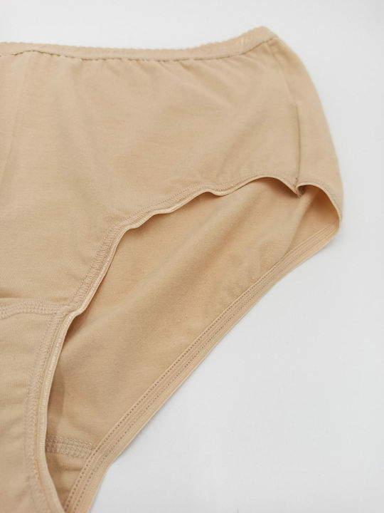 Ψηλόμεσα Γυναικεία Slip 3Pack Μπεζ