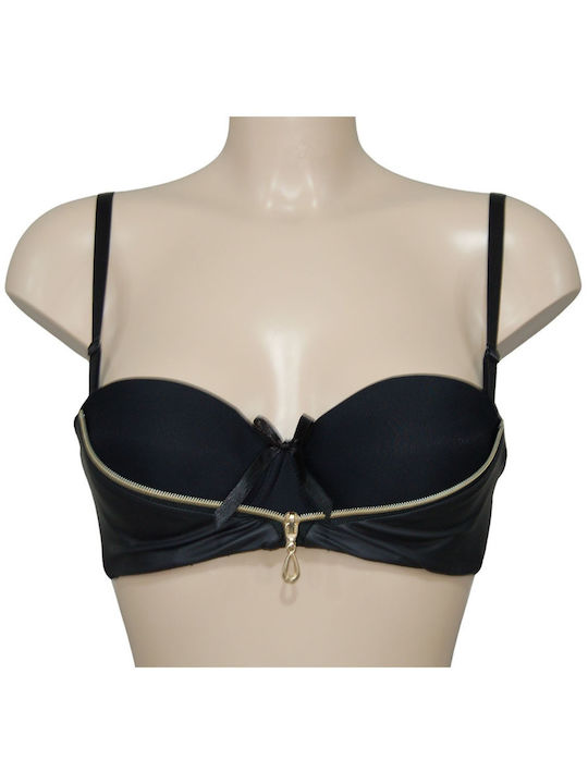 Fontana di Vita Underwear Set with Bra & String Black