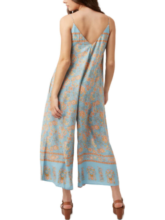 Jumpsuit Женска Без ръкави Цялостна Форма Blue