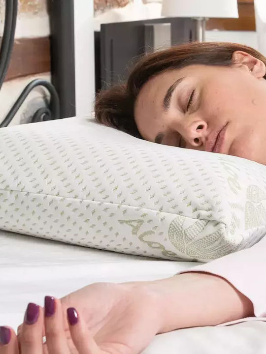 Alpha Foam Relax Aloe Vera Pernă de Dormit Spumă de memorie Anatomic Mediu SLEEP012-L-M 40x70x11cm