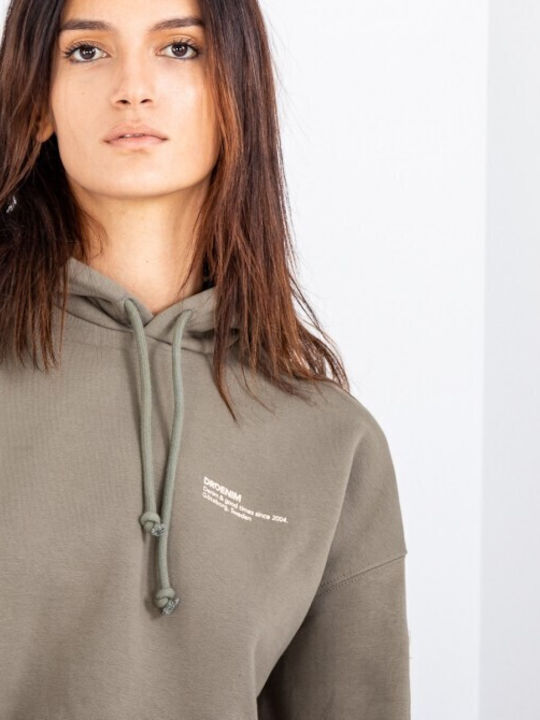 Women's Sweatshirt Hooded Khaki
