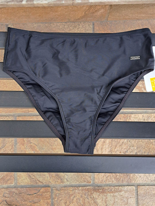 Bikini Slip Ψηλόμεσο Μαύρο
