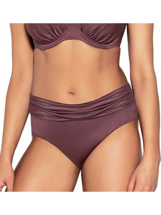 Bikini Brazil High Waist Bronze - Brown