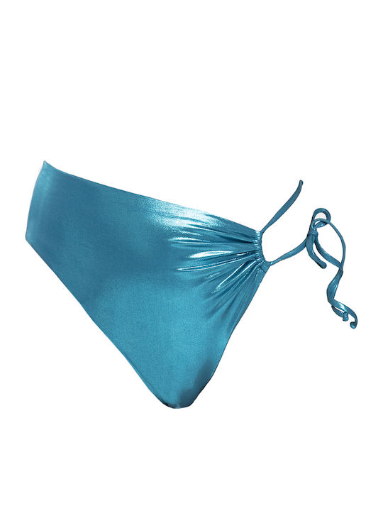 Cassandra Bikini Slip Ψηλόμεσο FOIL TEAL