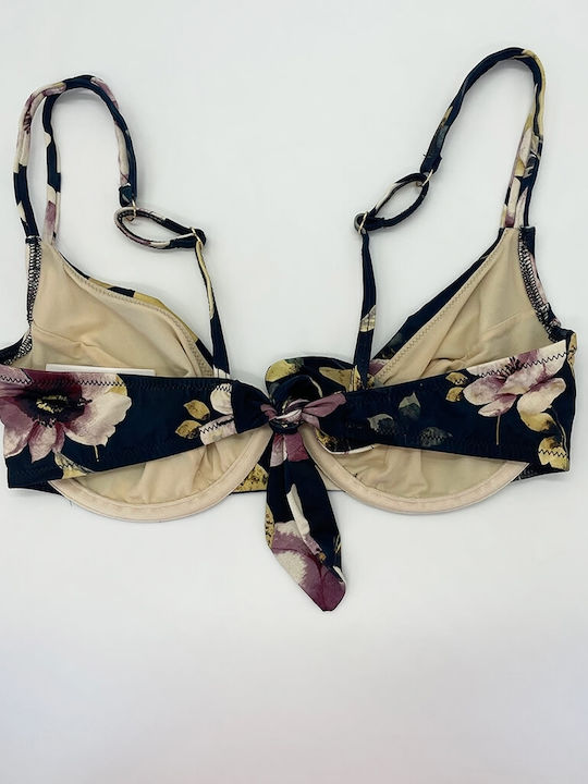 Bikini Σουτιέν Floral Μπλε