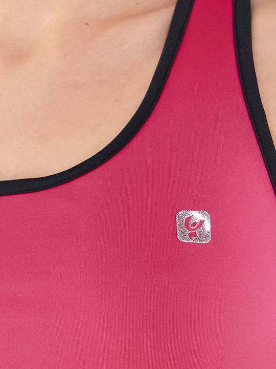 Breathable Women's Sports Bra without Padding Pink