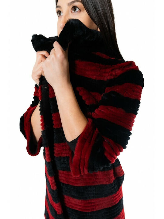 Women's Long Fur Red