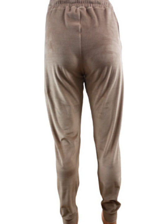 Jogginghose Samt Camel