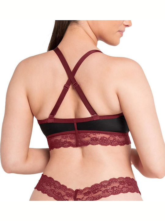 Curvy Kate Maternity & Nursing Bra with Clips Bordeaux with Black