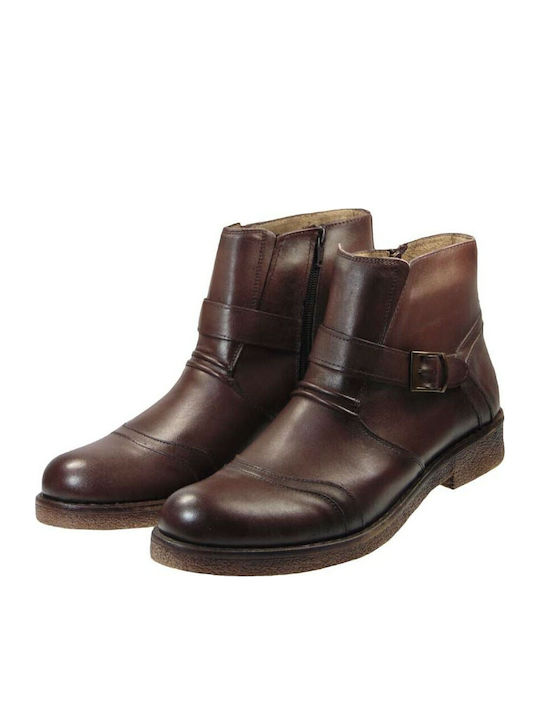 Leder Braun Chelsea Stiefeletten