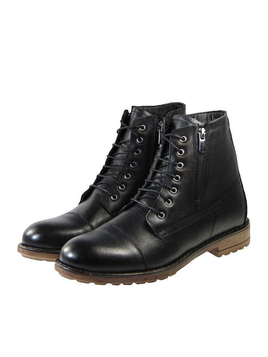 Leder Schwarz Stiefel