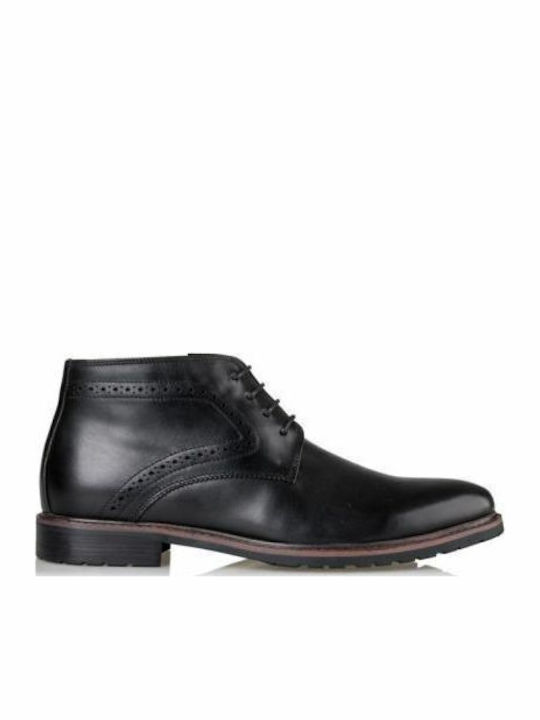 Piele Negru Ghete barbati