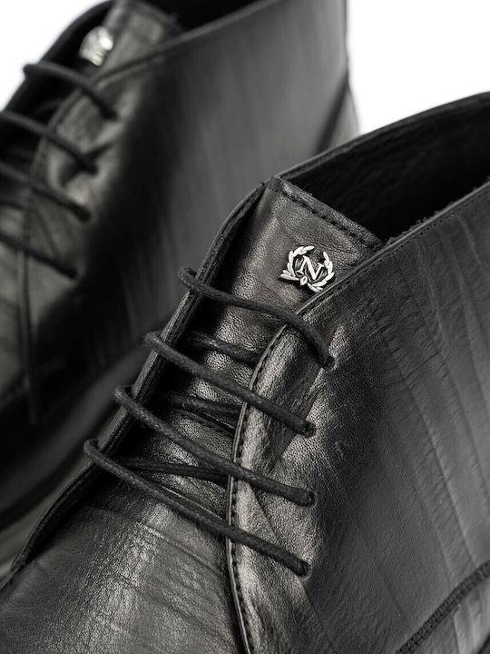 Leather Black Men's Boots