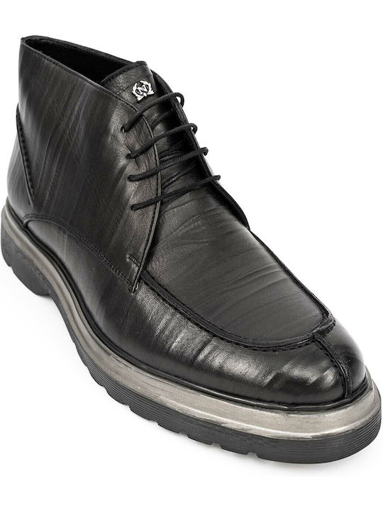 Leather Black Men's Boots