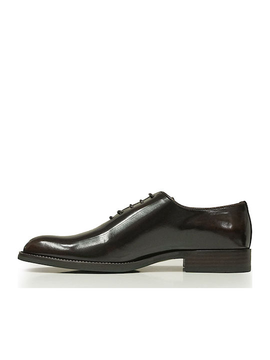 Vikato Men's Leather Dress Shoes Burgundy