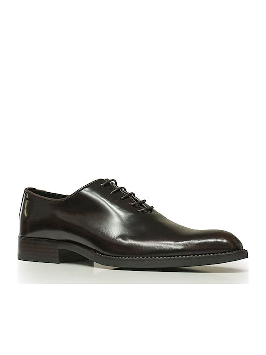 Vikato Men's Leather Dress Shoes Burgundy