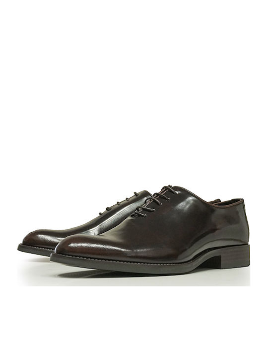 Vikato Men's Leather Dress Shoes Burgundy