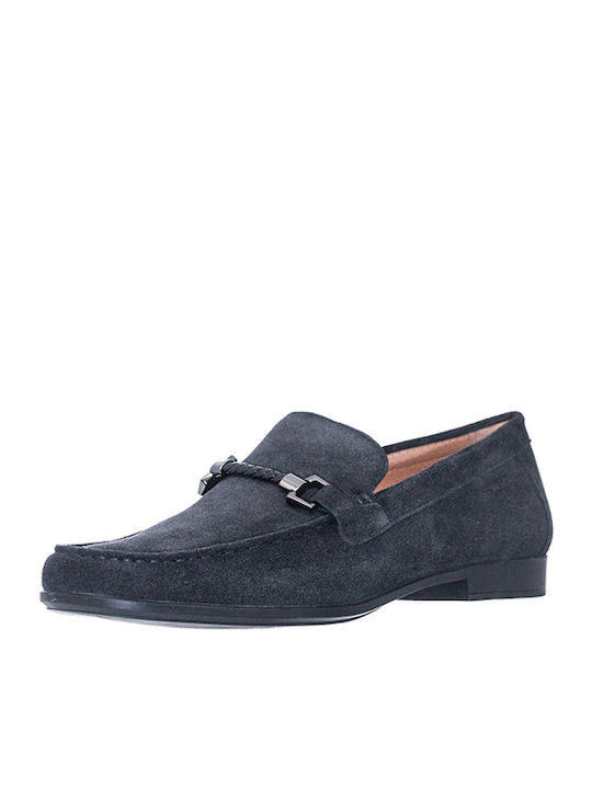 Suede Ανδρικά Loafers σε Μπλε Χρώμα
