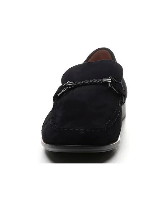 Suede Ανδρικά Loafers σε Μπλε Χρώμα