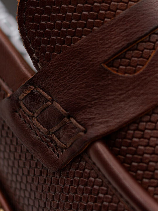 Δερμάτινα Ανδρικά Boat Shoes σε Καφέ Χρώμα Relaxed Fit