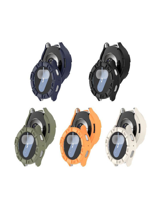 Schutz Silikonhülle in Schwarz Farbe für Samsung Galaxy Watch 7 40 mm