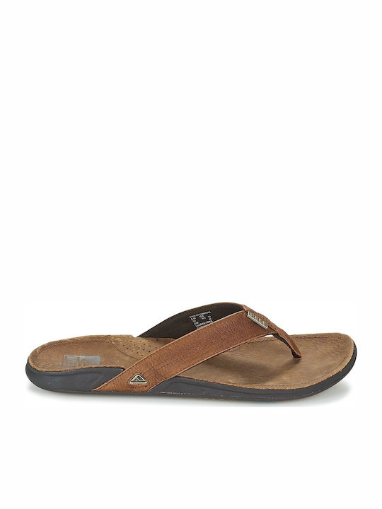 Leder Herrensandalen in Braun Farbe