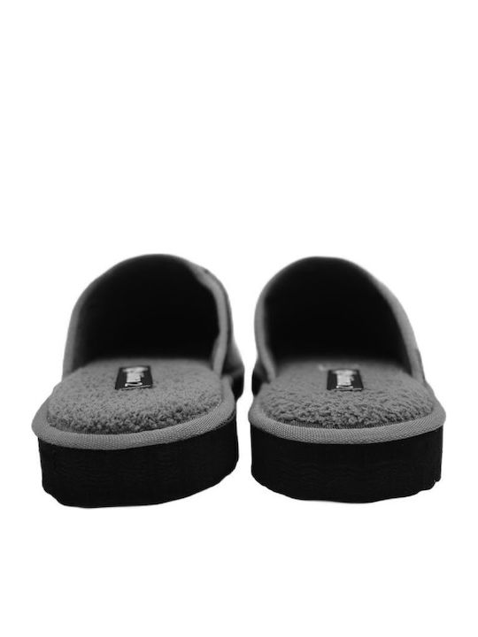 Men's Printed Slippers Gray