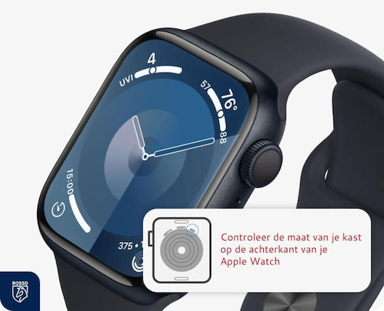 Rosso Gehärtetes Glas für das Apple Watch 9, 8, 7 - Apple 2Stück