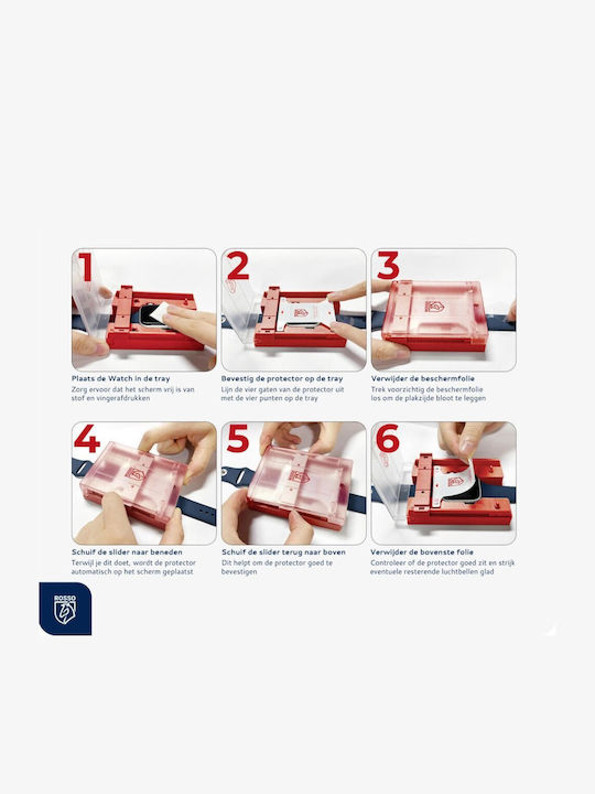 Rosso Tempered Glass για το Apple Watch 9, 8, 7 - Apple 2τμχ