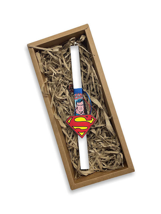 Λαμπάδα Superman Στρογγυλή Μπλε Λαμπάδα Superman Στρογγυλή Μπλε