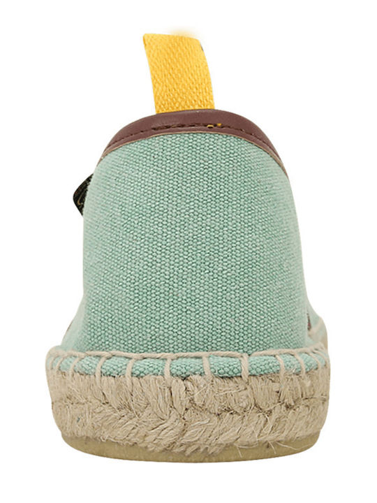 Fabric Men's Espadrilles in Green Color