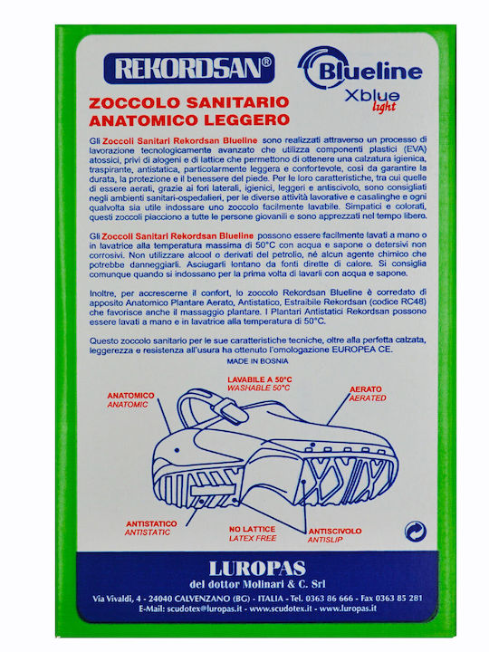 Luropas Anatomic Clogs Green