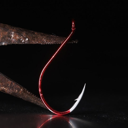 Carlige de Pescuit Bkk Octopus Beak Roșu 3/0 50 Bucăți