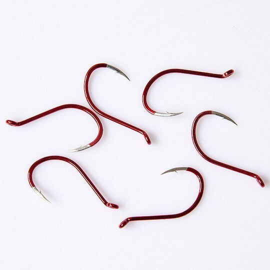 Carlige de Pescuit Bkk Octopus Beak Roșu 3/0 50 Bucăți