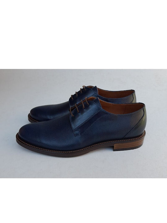Men's Leather Casual Shoes Blue
