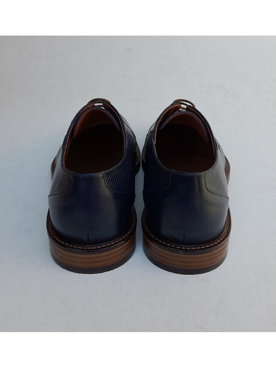 Men's Leather Casual Shoes Blue