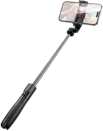 Borofone Selfie Stick By13 Nube Bluetooth Tripod Remote Control Black
