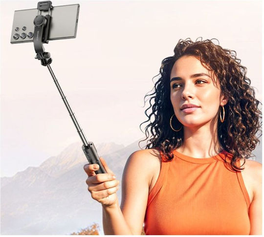 Borofone Selfie Stick By13 Nube Bluetooth Tripod Remote Control Black