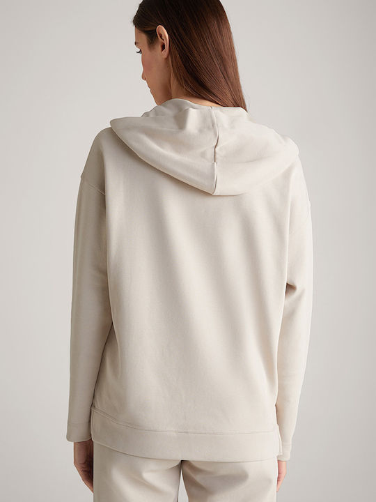 Sweatshirt with Hood Ecru