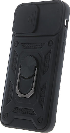 TelForceOne Defender Slide Umschlag Rückseite Kunststoff / Silikon Schwarz (Honor Magic 7 Lite)