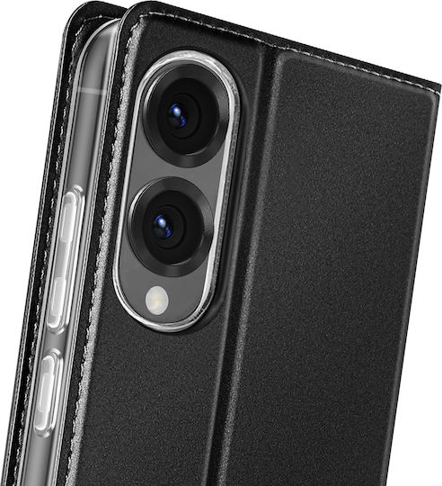 Калъф Dux Ducis Samsung Galaxy S25 Edge Тип Книга Видео Стойка Черен
