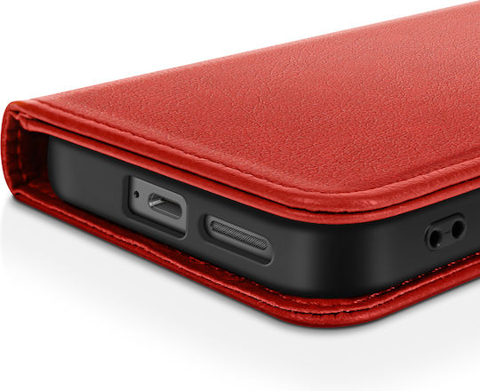 Avizar Case Google Pixel 9a Clapet Wallet Video Holder Red