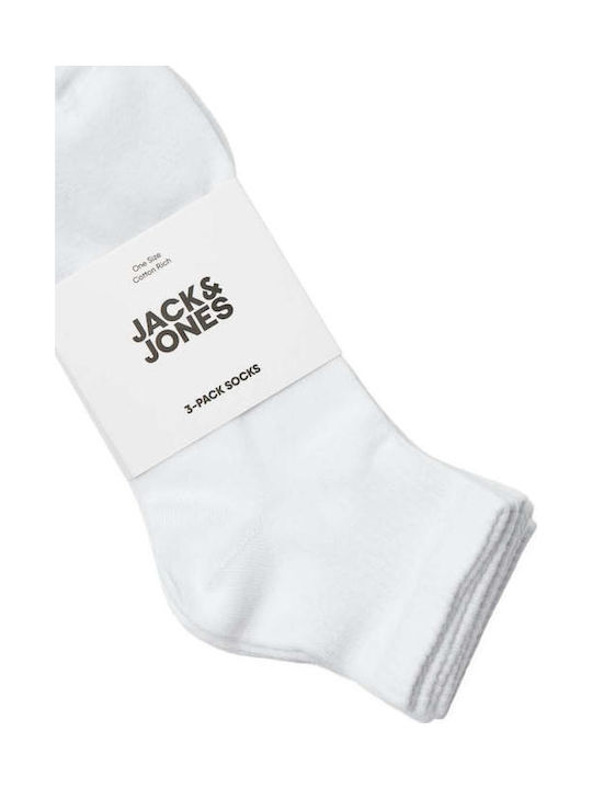 Jack & Jones Ανδρικές Κάλτσες Λευκές 3Pack