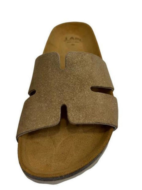 Women's Anatomic Gold Flat Sandals