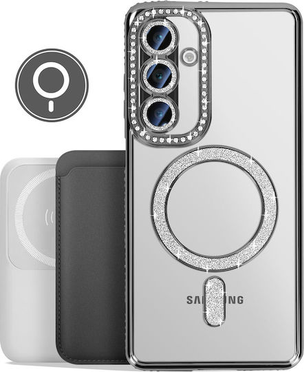 Avizar Diamond Case Samsung Galaxy A26 Magsafe Outline Strass Black